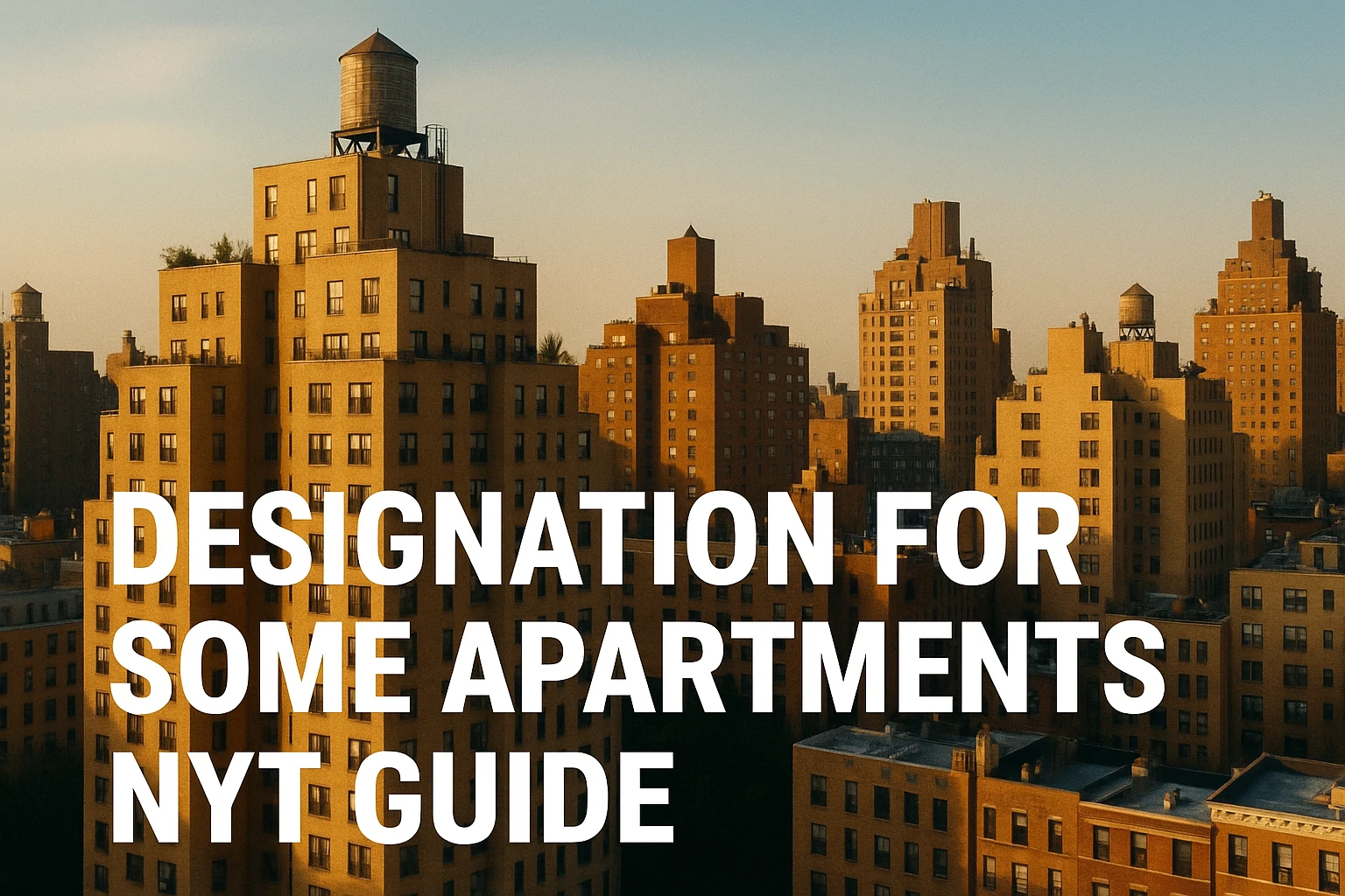Read more about the article Designation for Some Apartments NYT Guide